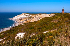 Gay Head Light Near Cliffs on Marthas Vineyard